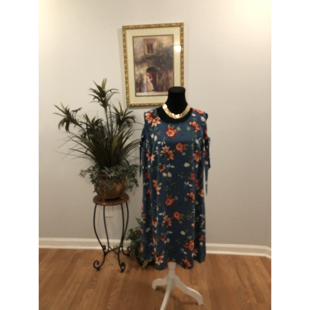 Attention‎ Summer Women's Dresses Size XL Cottagecore Ties Sleeveless Romantic
